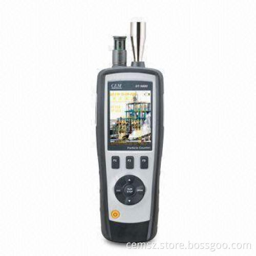 Particle Counter with TFT Color LCD Display and Camera Function